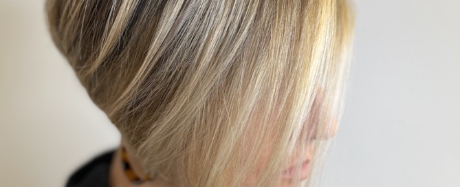 hair cut and highlights
